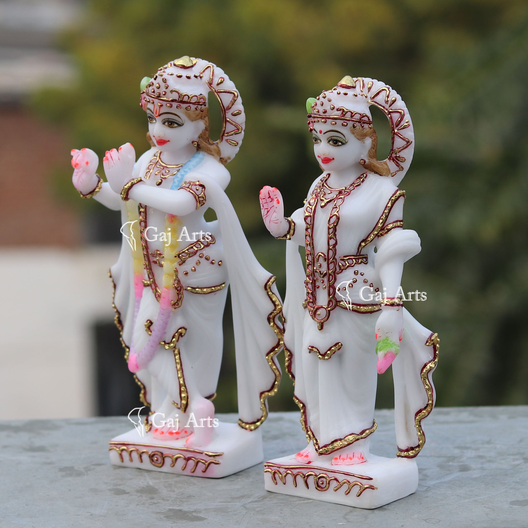 Ethiopia Radha Krishna Idol | 9 Inch