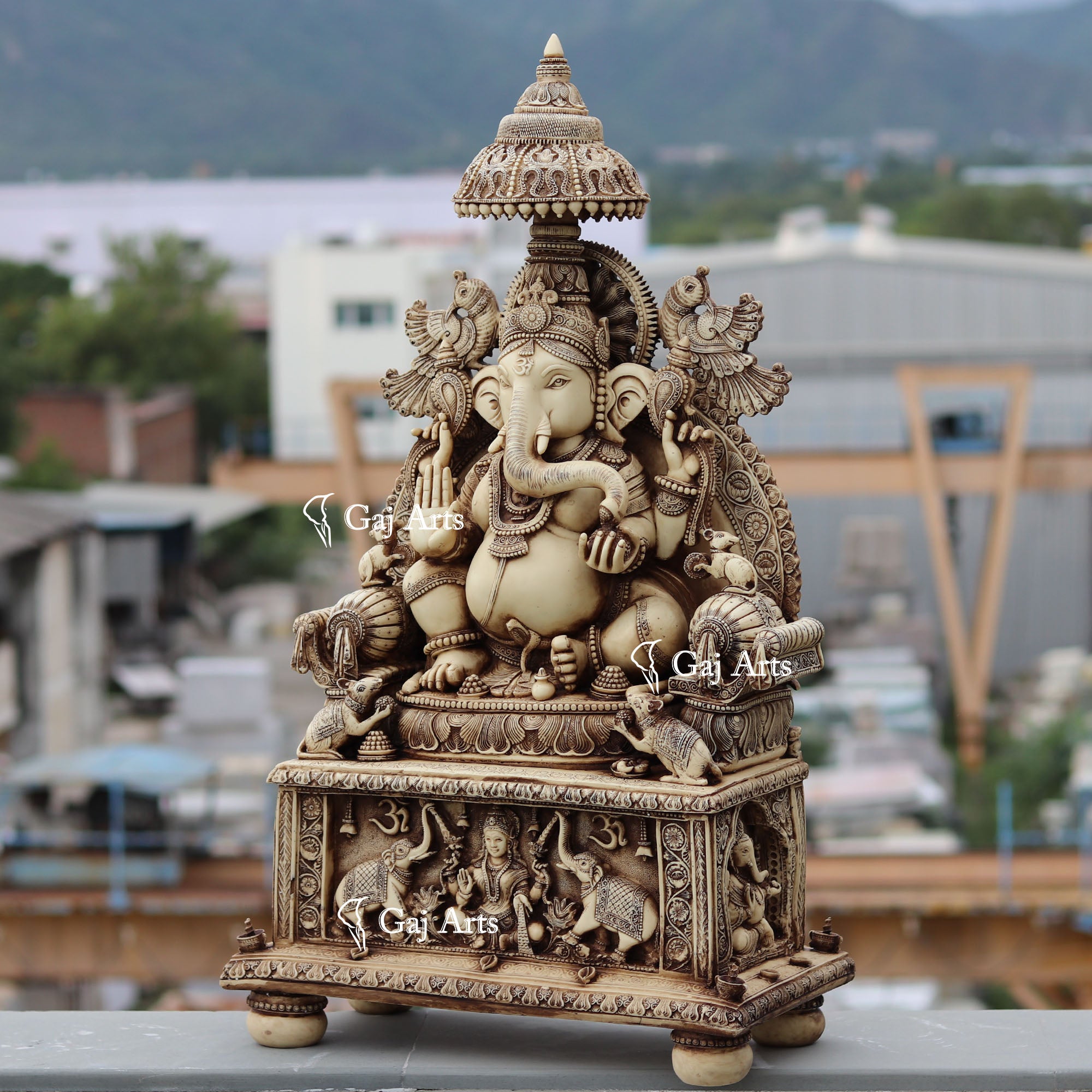 Antique  Ganesha Idol | 36 Inch