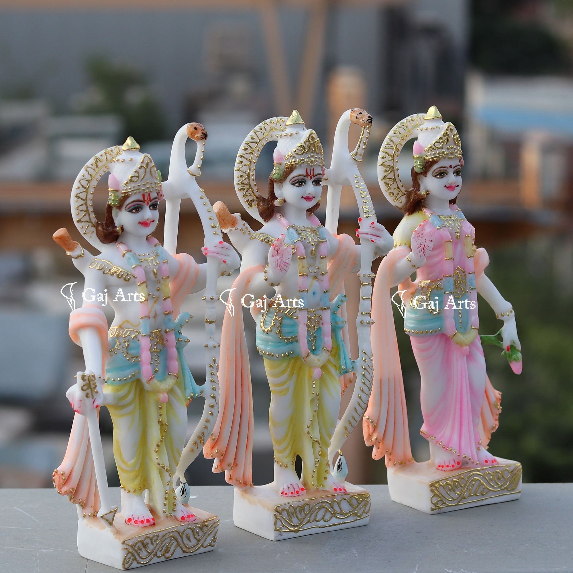 Ethiopia Marble Ram Jodi Idol | 12Inch
