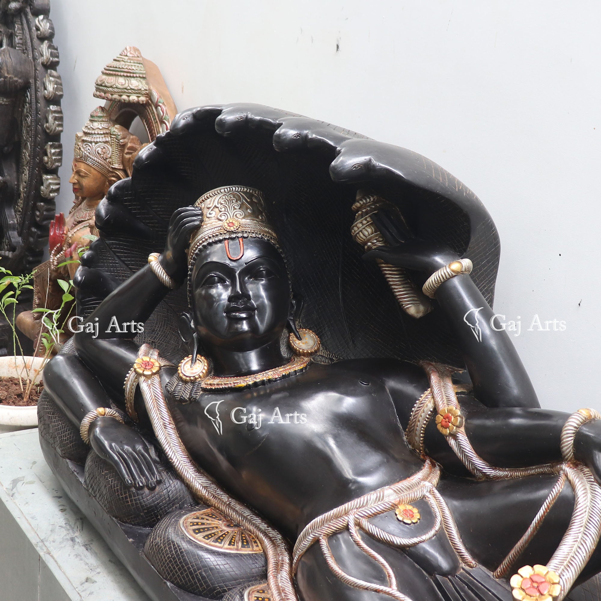 Marble Vishnu Ji Statue | 96 Inch