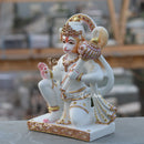 Ethiopia Marble Hanuman Ji Idol | 12 Inch