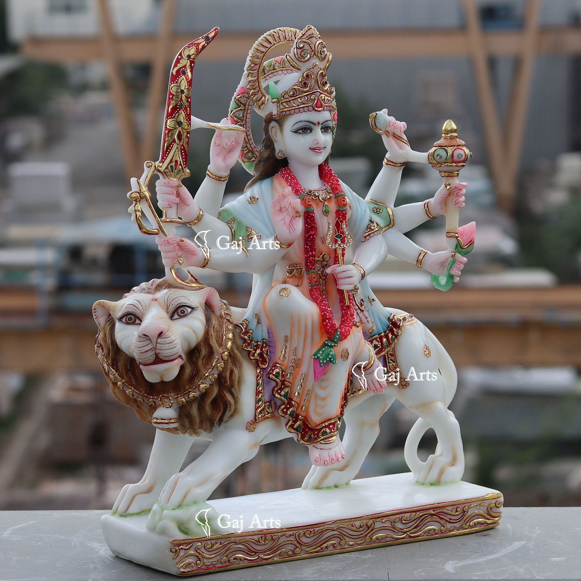 Marble Durga Maa Idol | 18 Inch