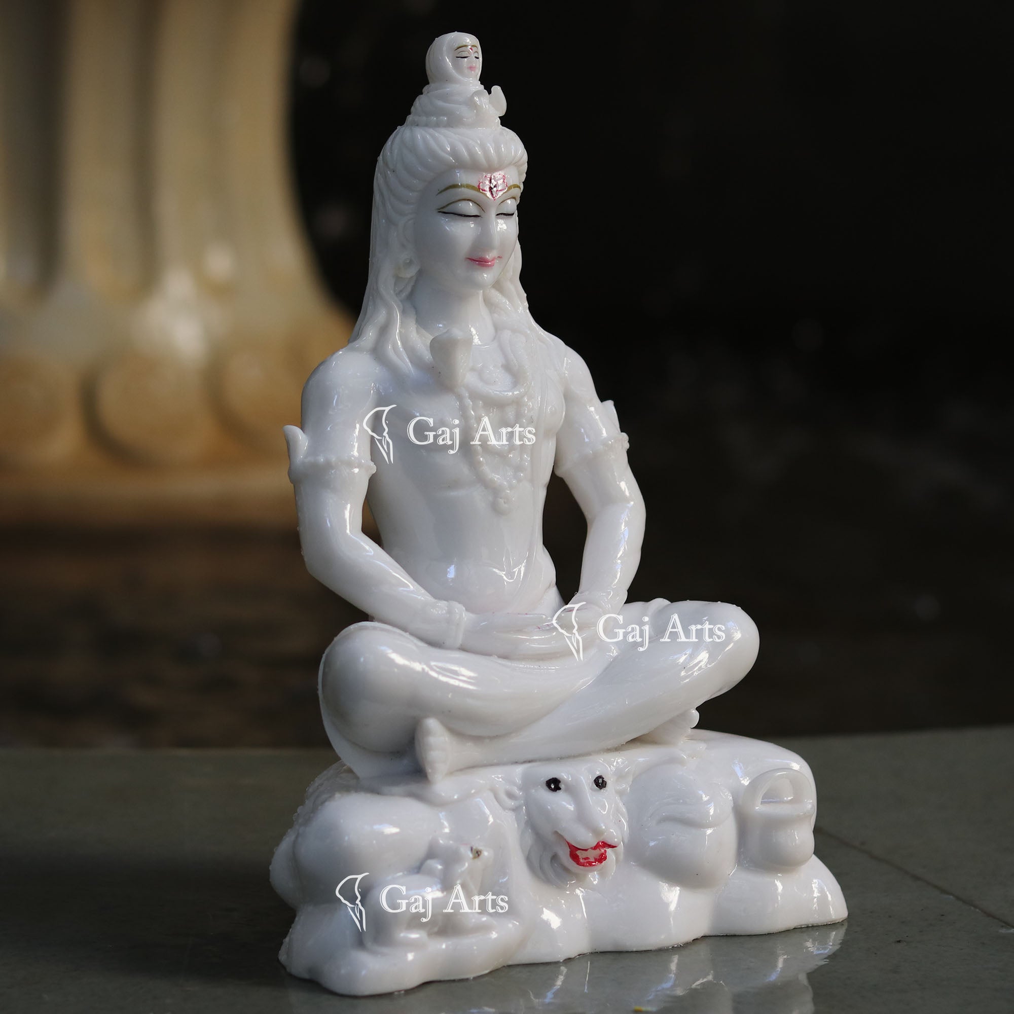 Adiyogi Lord Shiva Marble Statue 11 Inch
