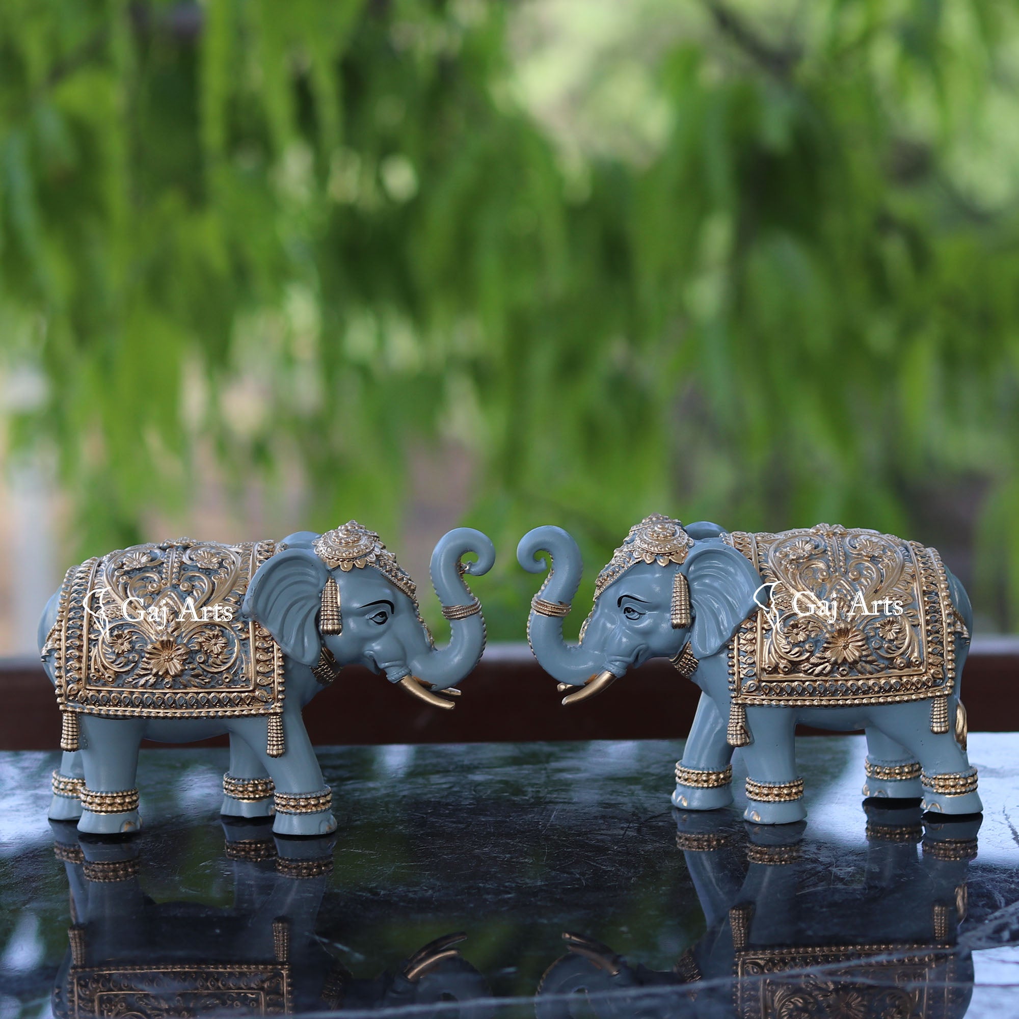Korean Marble Elephant Statue | 6 Inch