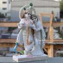 White Marble Ethiopia Radha Krishna Idol | 24 Inch