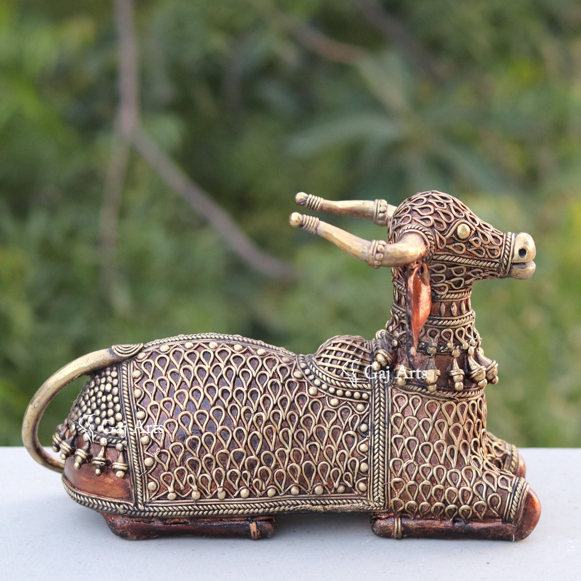 Bastar Dhokra Art Nandi Idol | 11 Inch