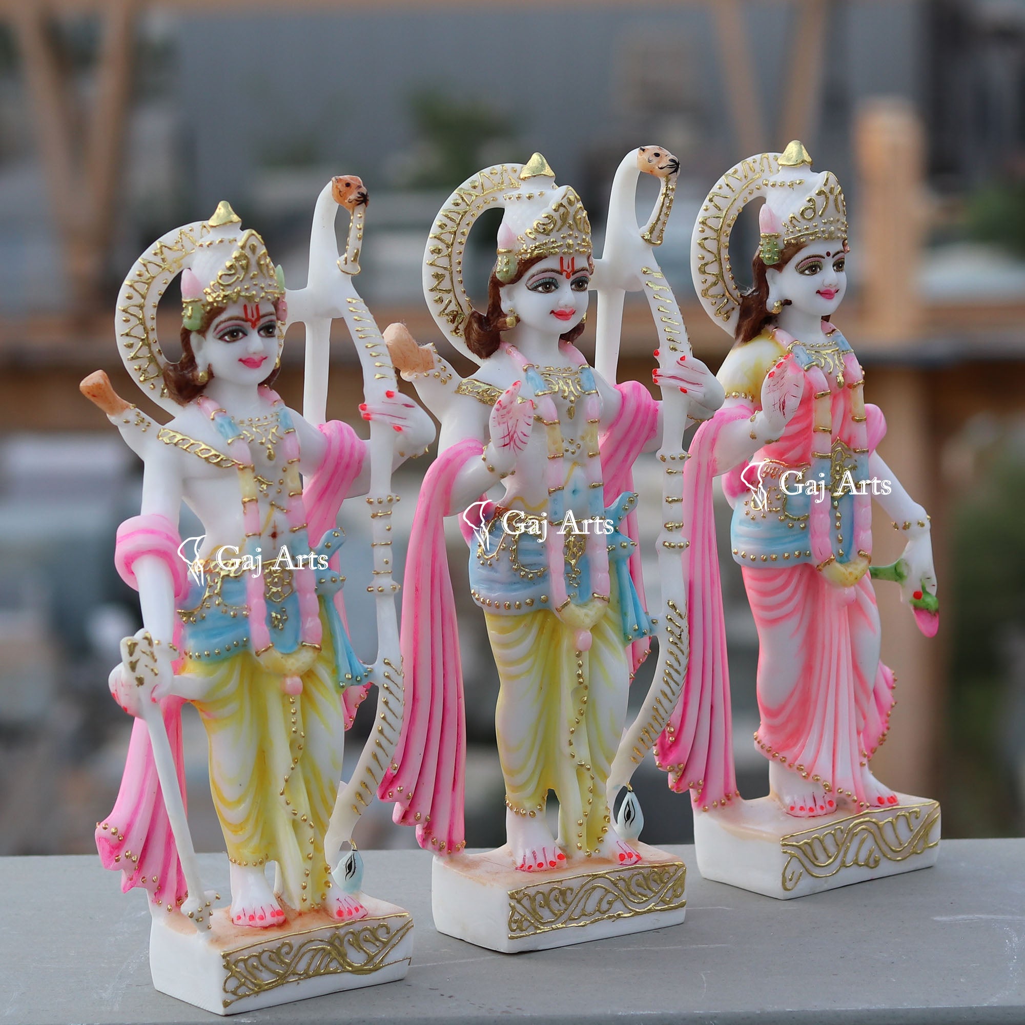 Ethiopia Marble Ram Jodi Idol | 12Inch