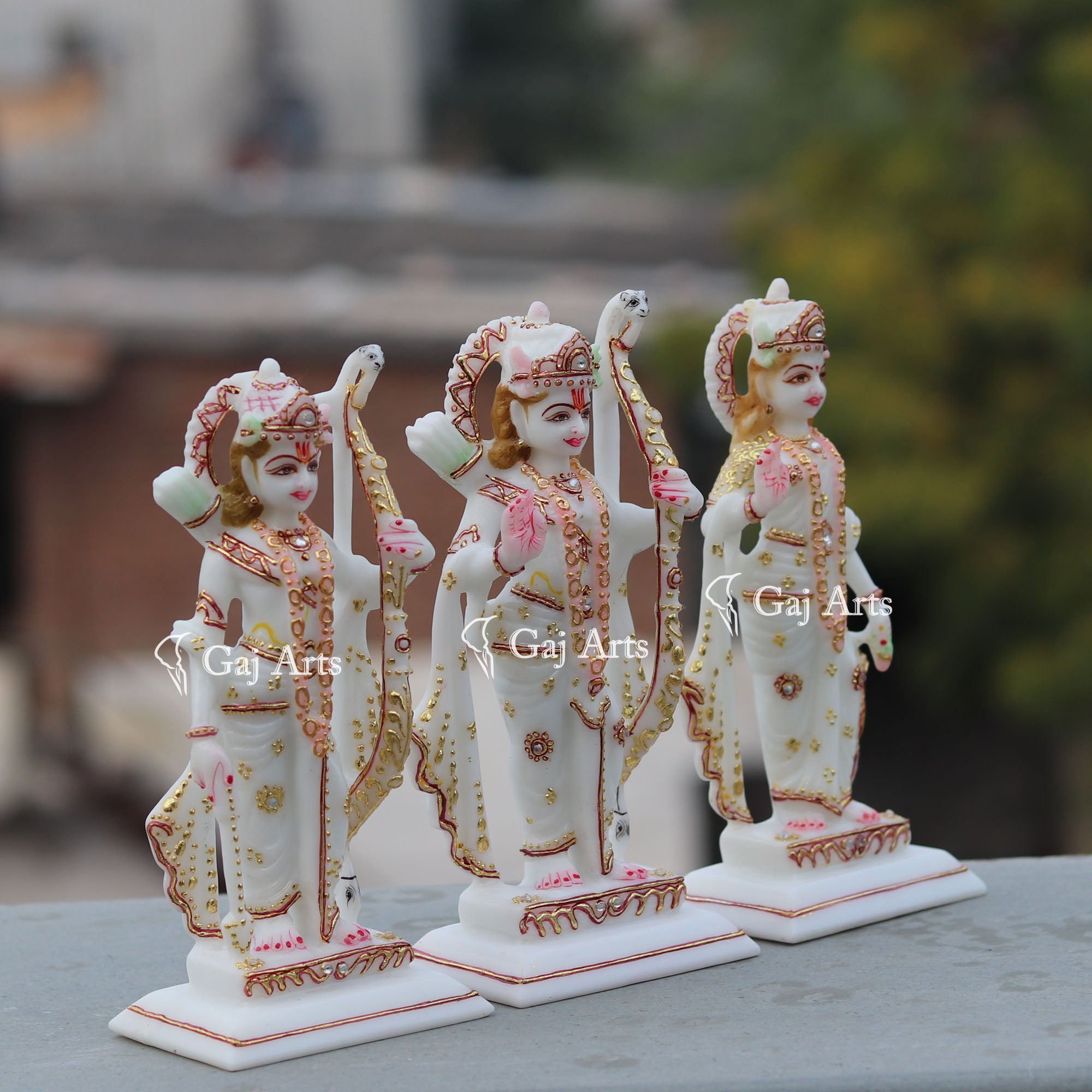 Marble Ethiopia Ram Jodi Idol | 7 Inch