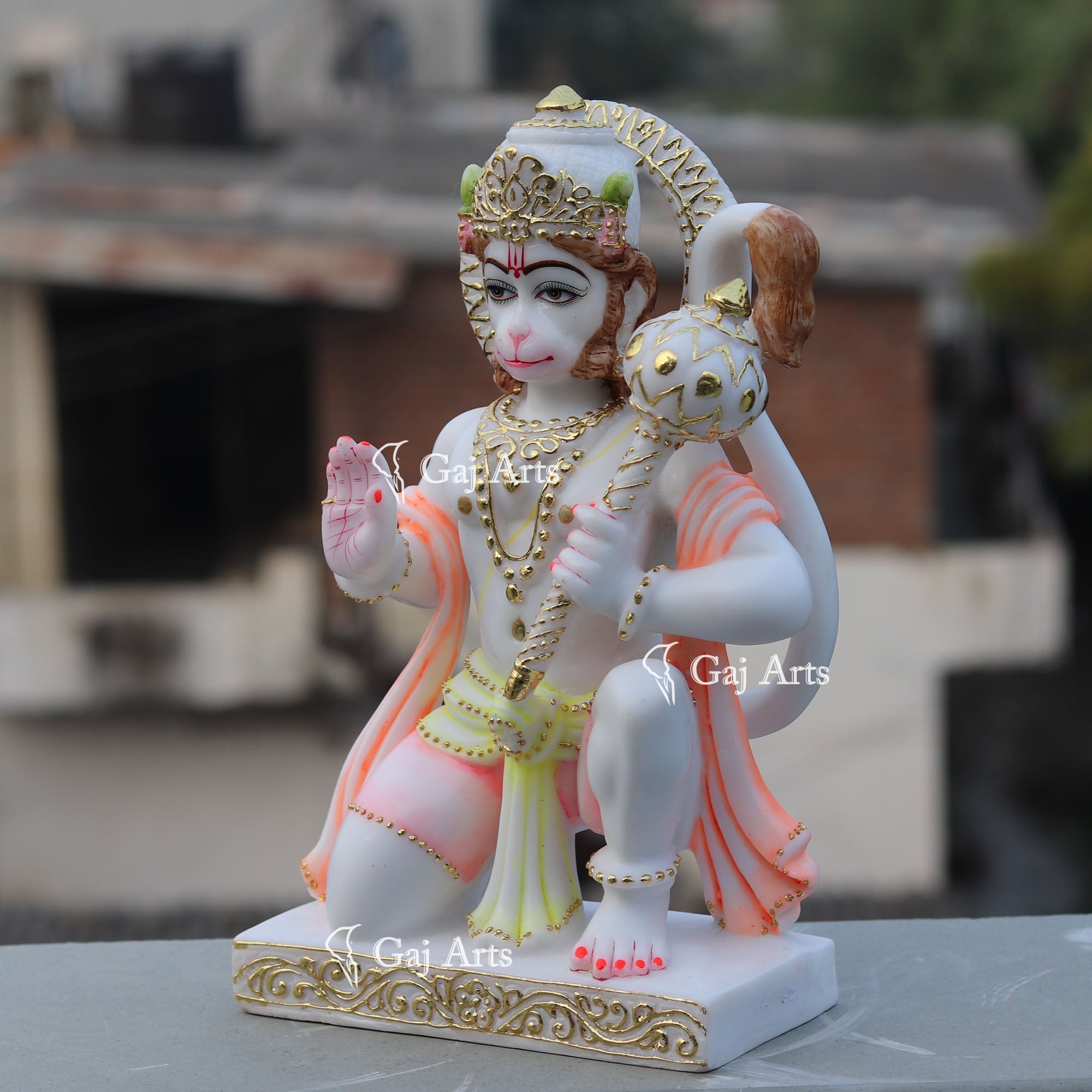 Marble Hanuman Ji Idol | 15 Inch