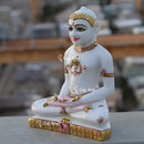 Marble Ethiopia Jain Idol | 11 Inch