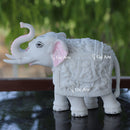 Korean Marble  Elephant Statue | 9 Inch