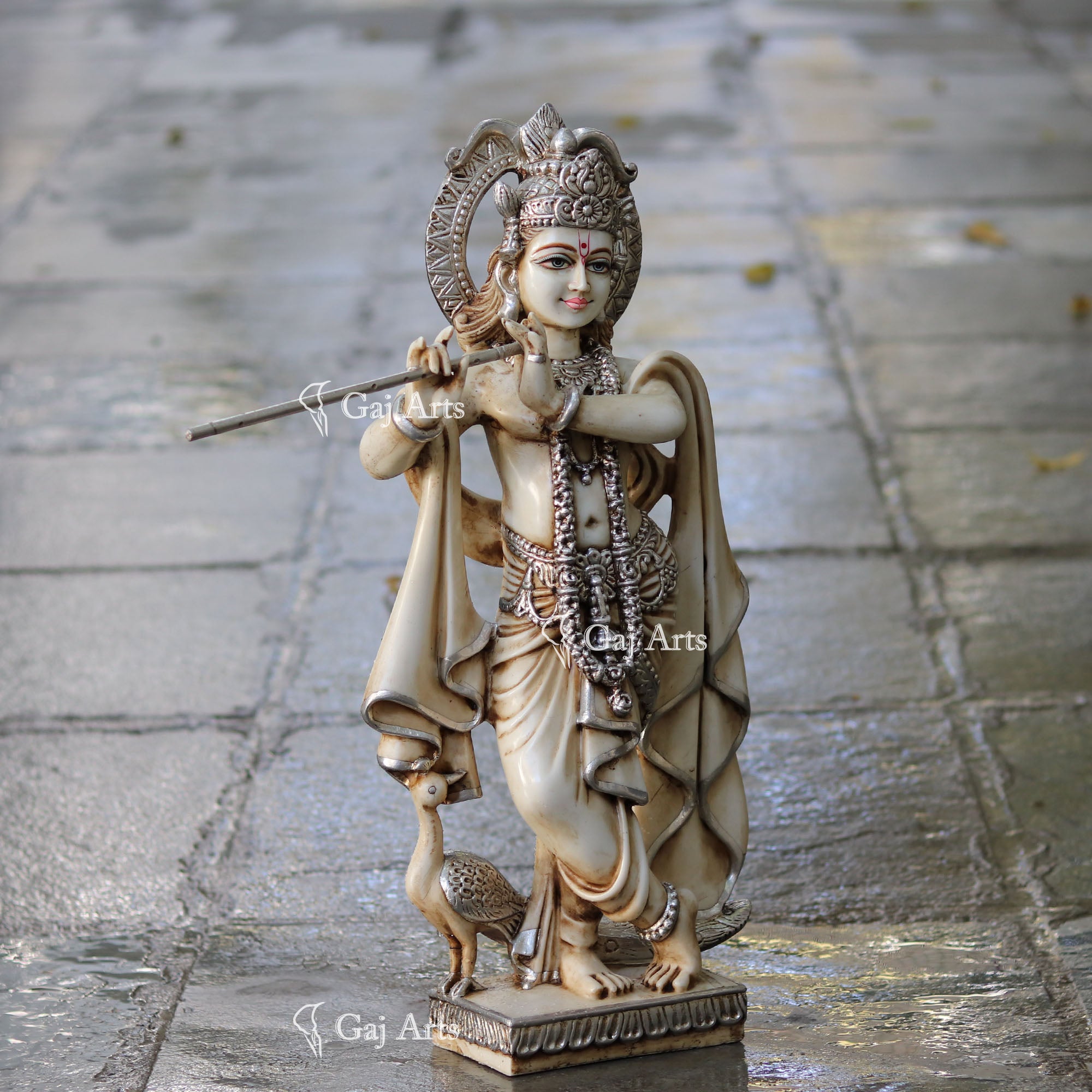 Marble Lord Krishna Idol | 24 Inch