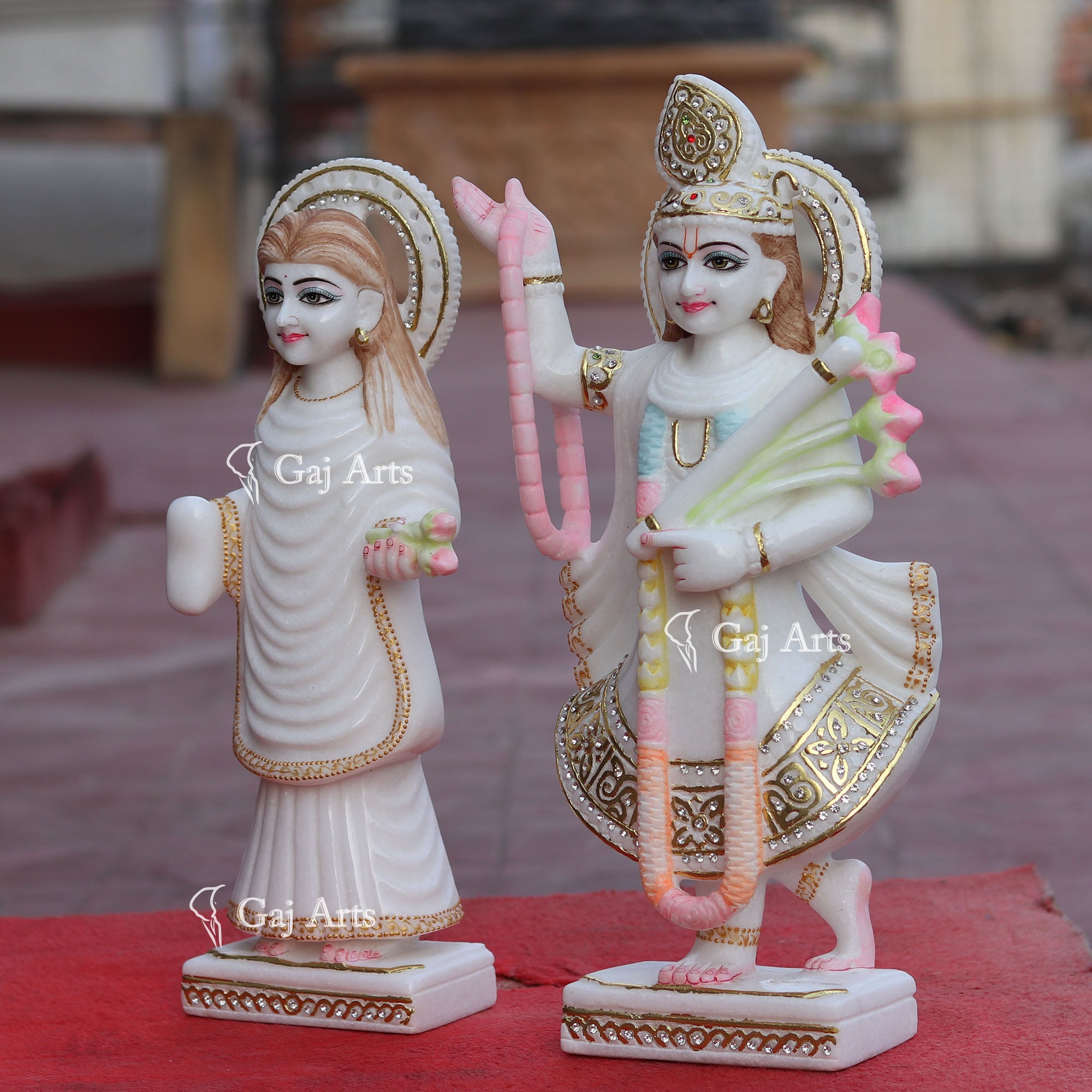 Marble Yamuna Mahaprabhu Ji Idol | 18 Inch