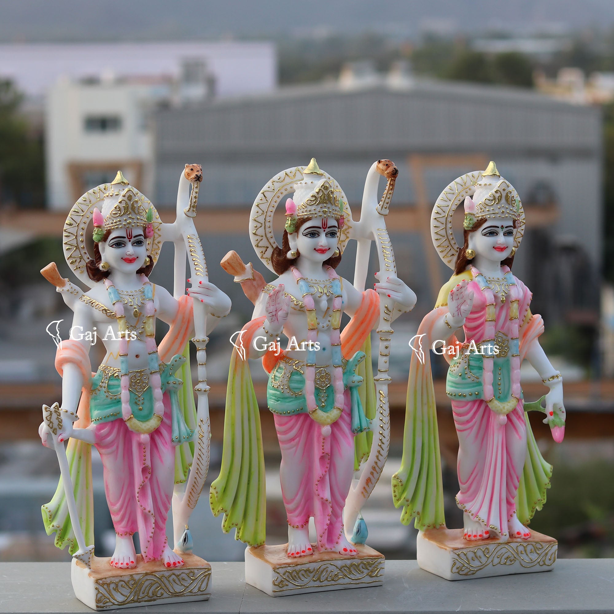 Ethiopia Marble Ram Jodi Idol | 18 Inch