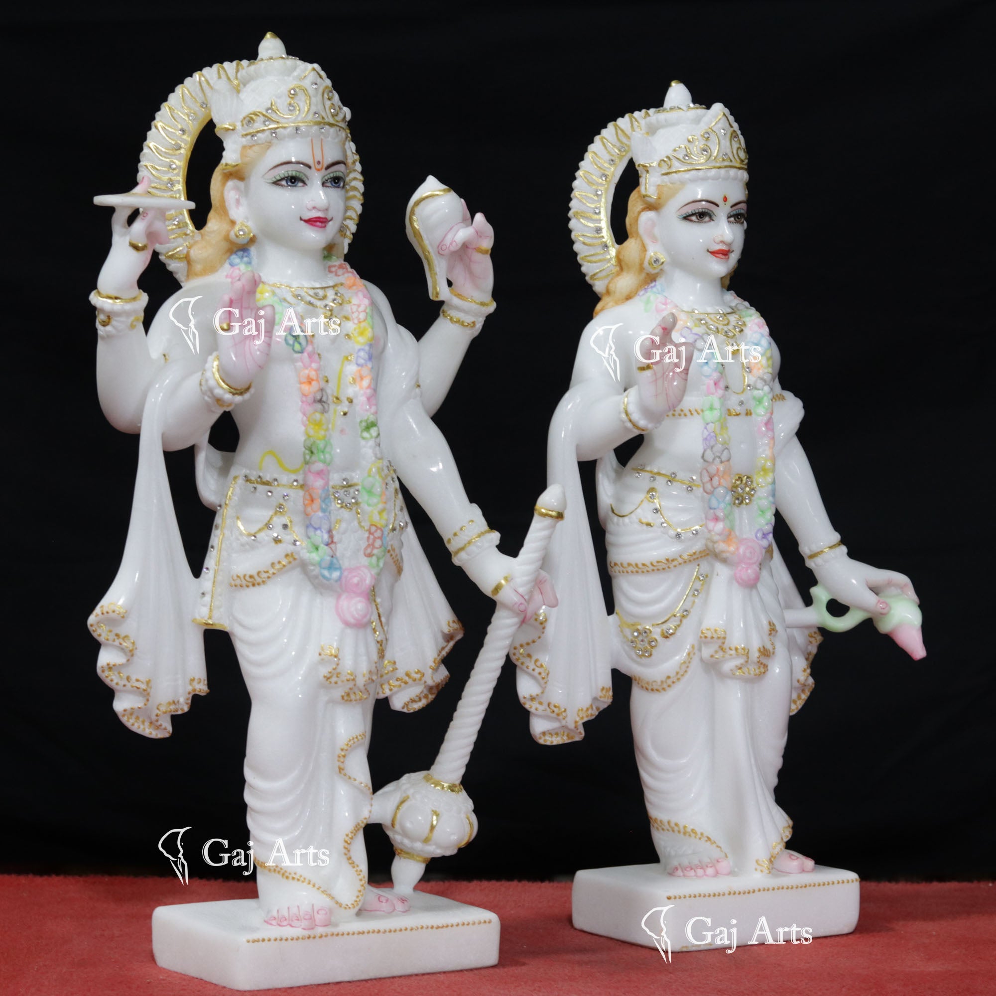 Marble Lakshmi Narayan Idol | 18 Inch
