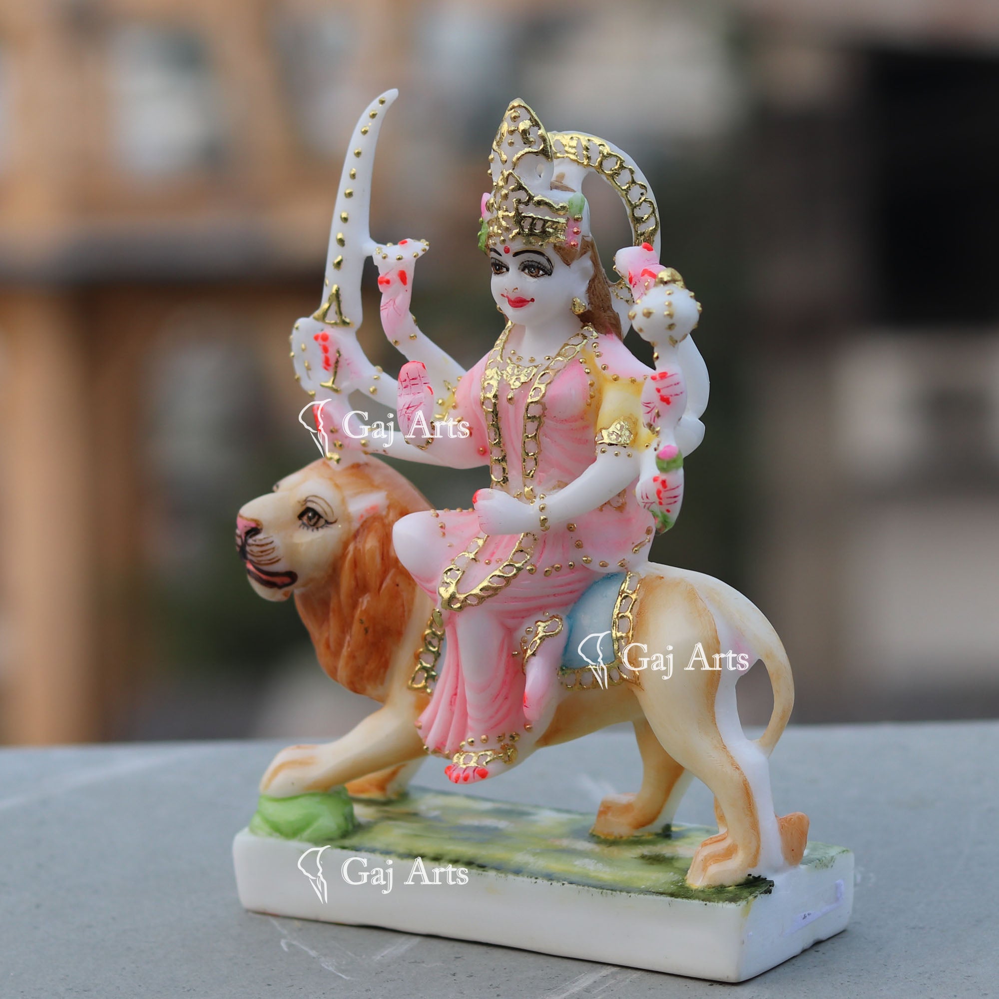Marble Durga Maa Statue | 7 Inch