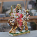 White Marble Durga Maa Statue | 12 Inch