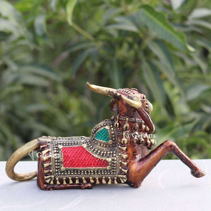 Bastar Dhokra Art Nandi 12"