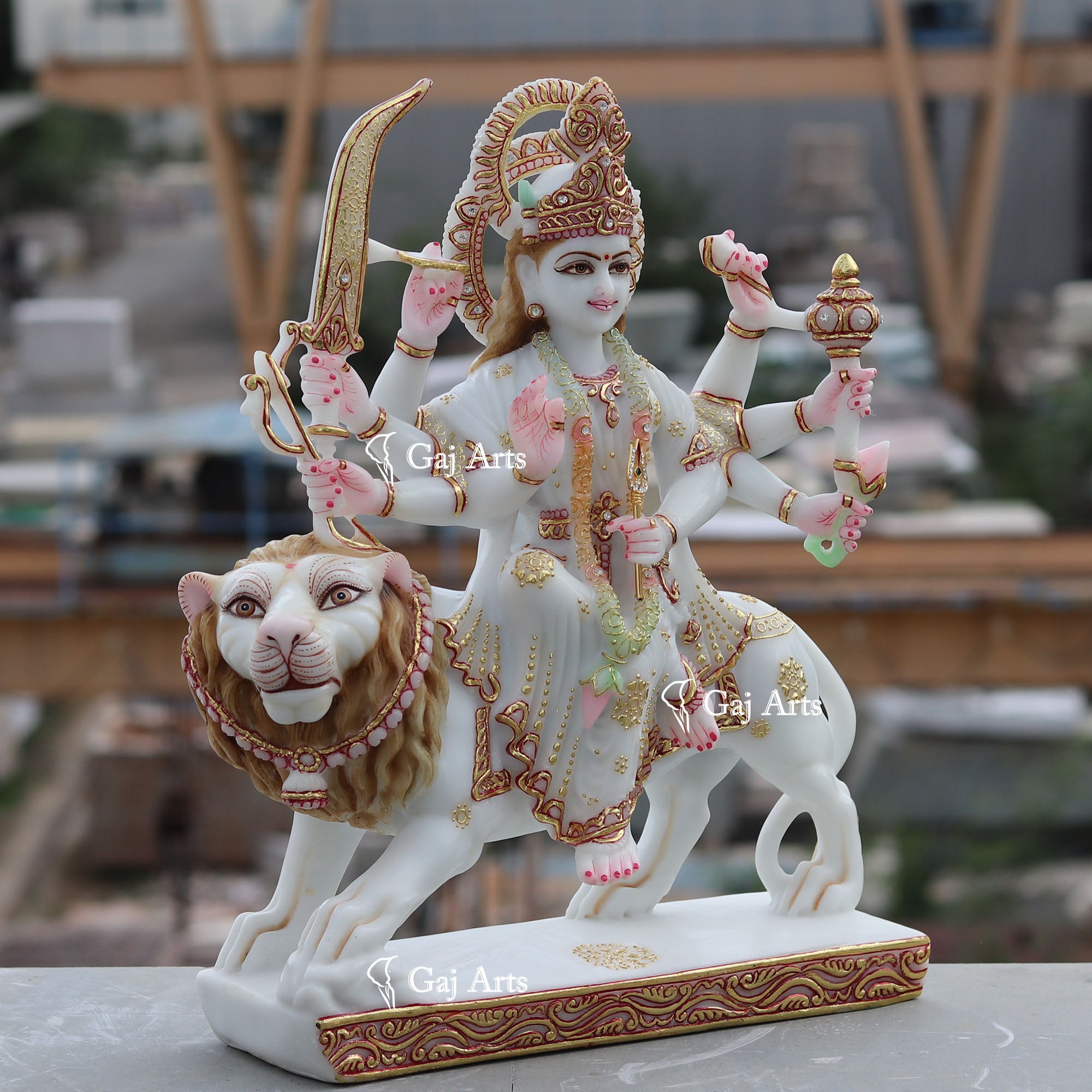 Marble Durga Maa Idol | 18 Inch