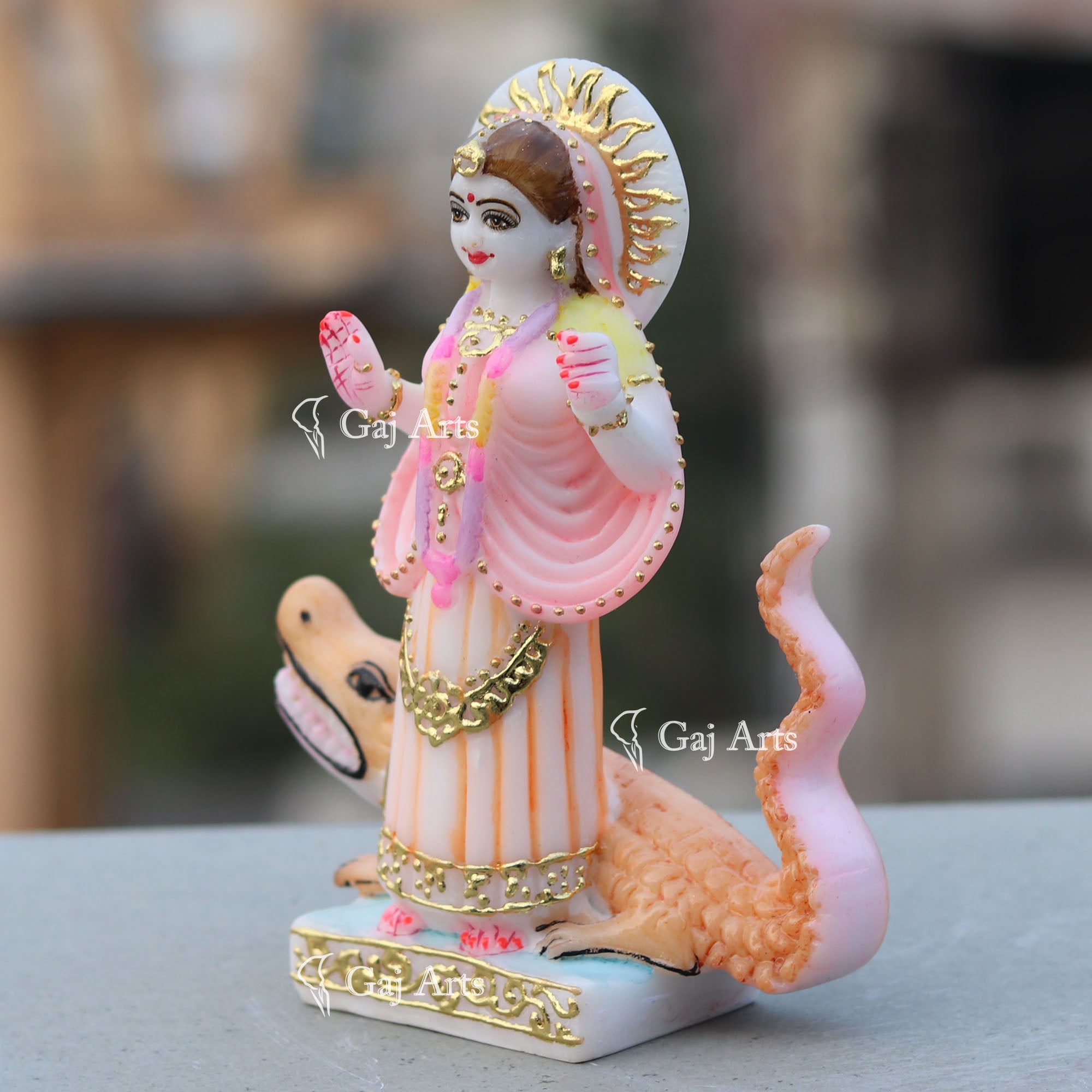 Marble Ethiopia Khodiyar Maa Idol | 7 Inch