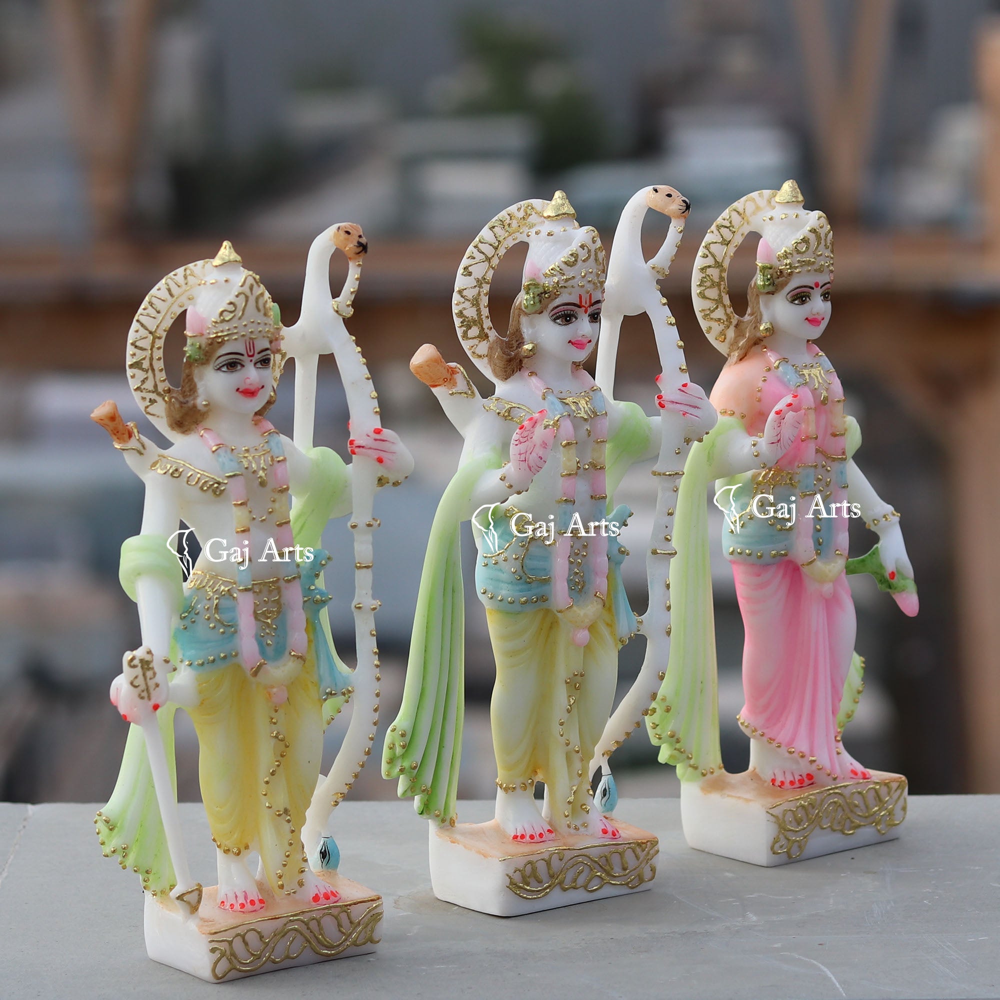 Ethiopia Marble Ram Jodi Idol | 9 Inch