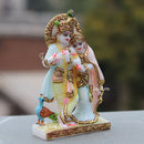 White Marble Radha Krishna Jodi | 7 Inch