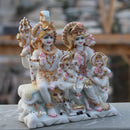 White Marble Shiv Parivar Statue | 12 Inch