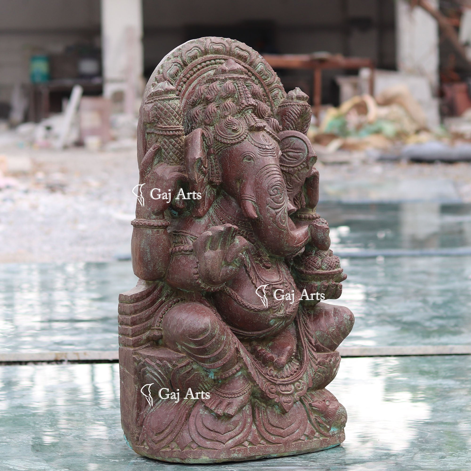 Sandstone Ganesh Statue | 30 Inch