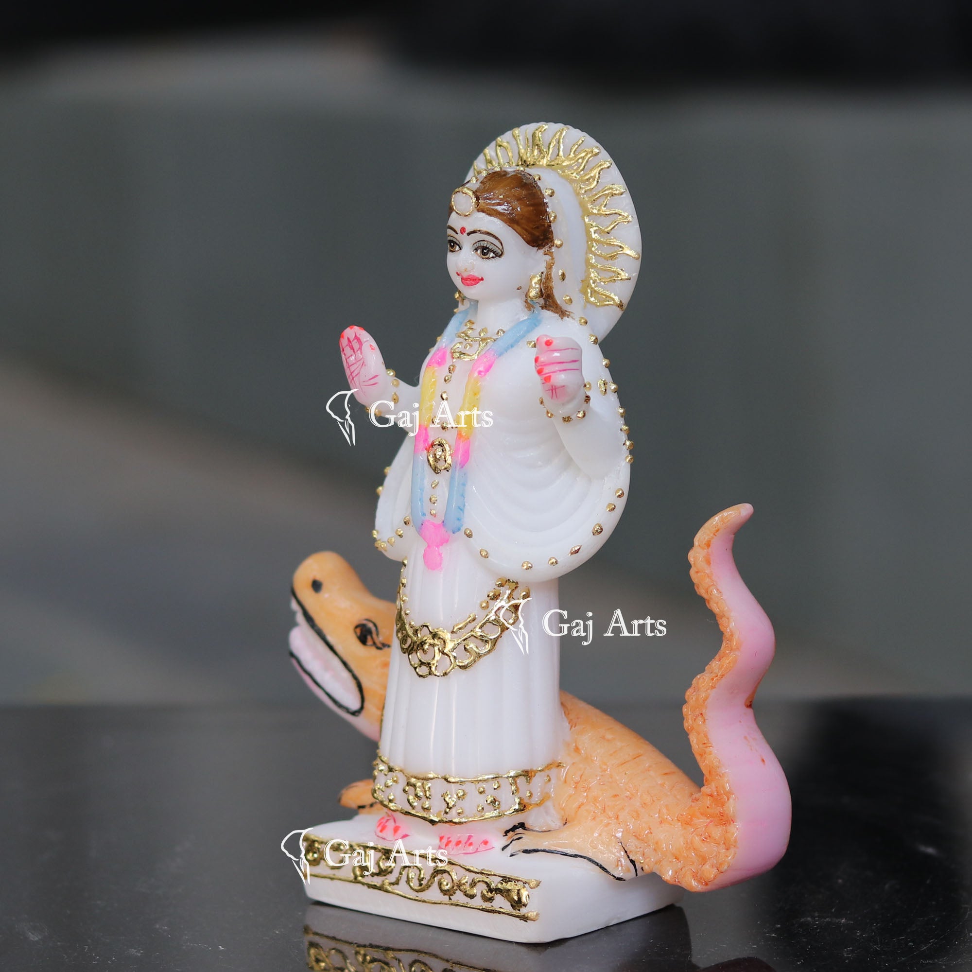 Marble Ethiopia Khodiyar Maa Idol | 7 Inch