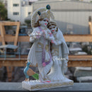 White Marble Ethiopia Radha Krishna Idol | 24 Inch