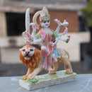 White Marble Durga Maa Idol | 12 Inch