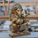Super White Makrana Marble Ganesh Idol | 18 Inch