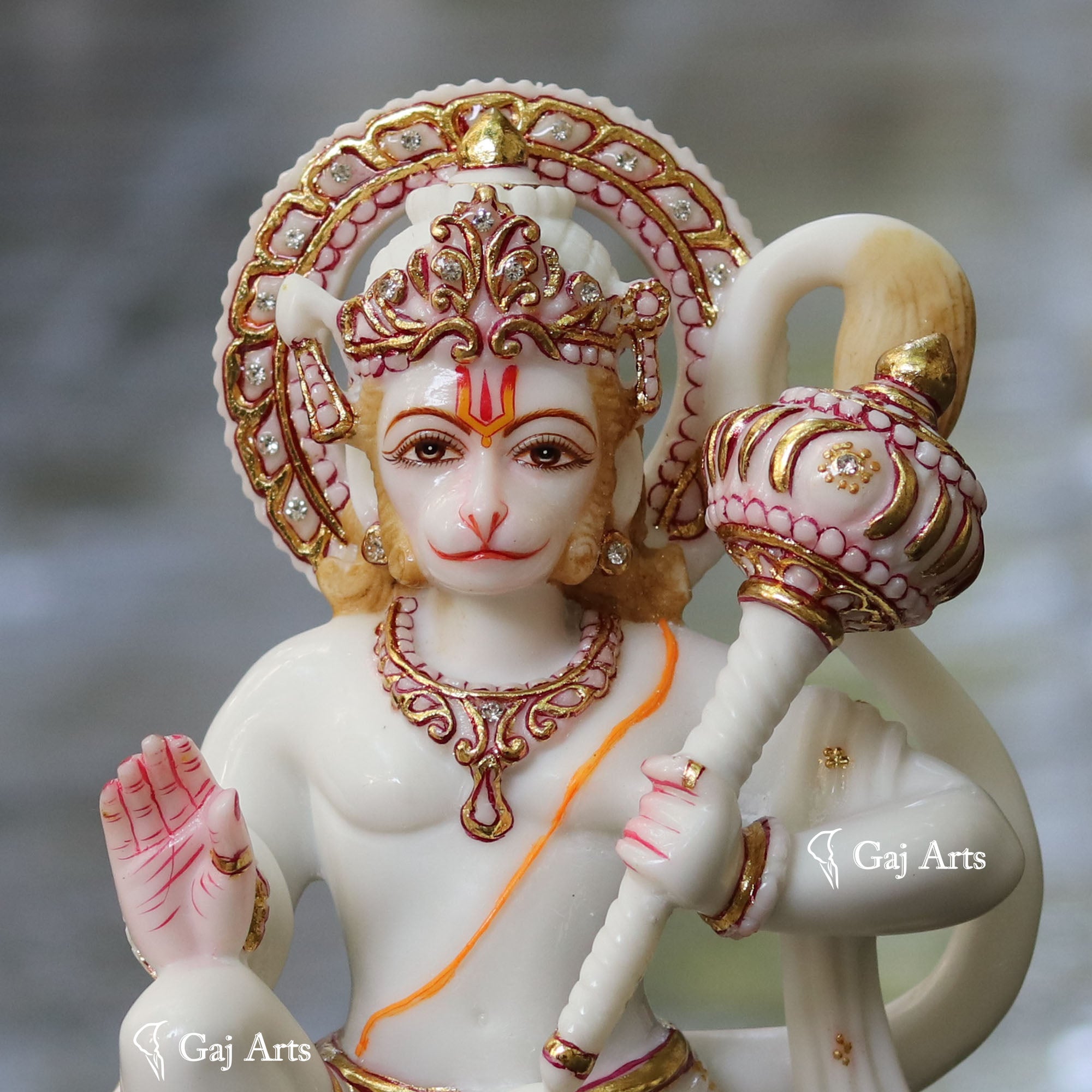 Marble Hanuman Ji Idol | 12 Inch