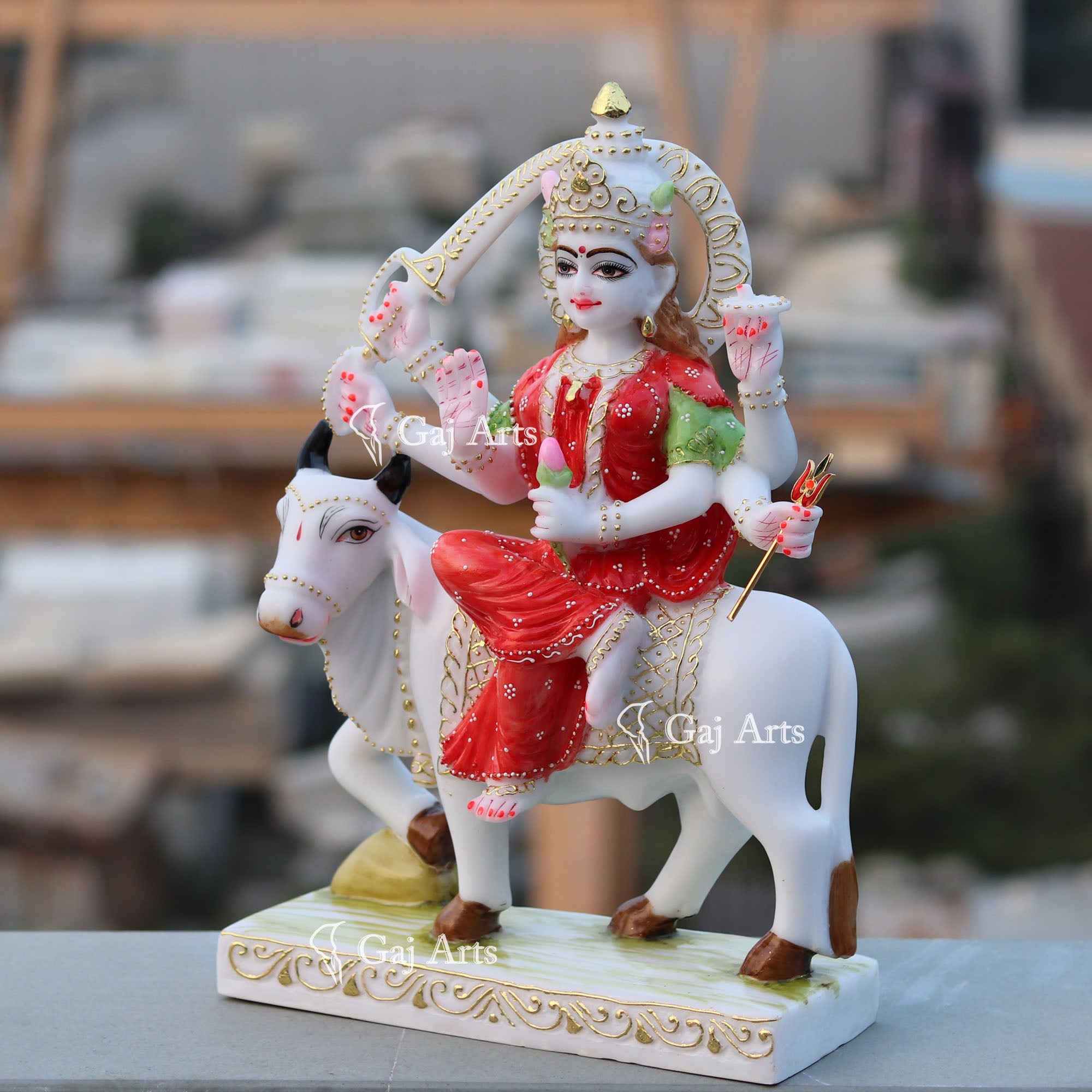 White Marble Umiya Maa Idol | 18 Inch