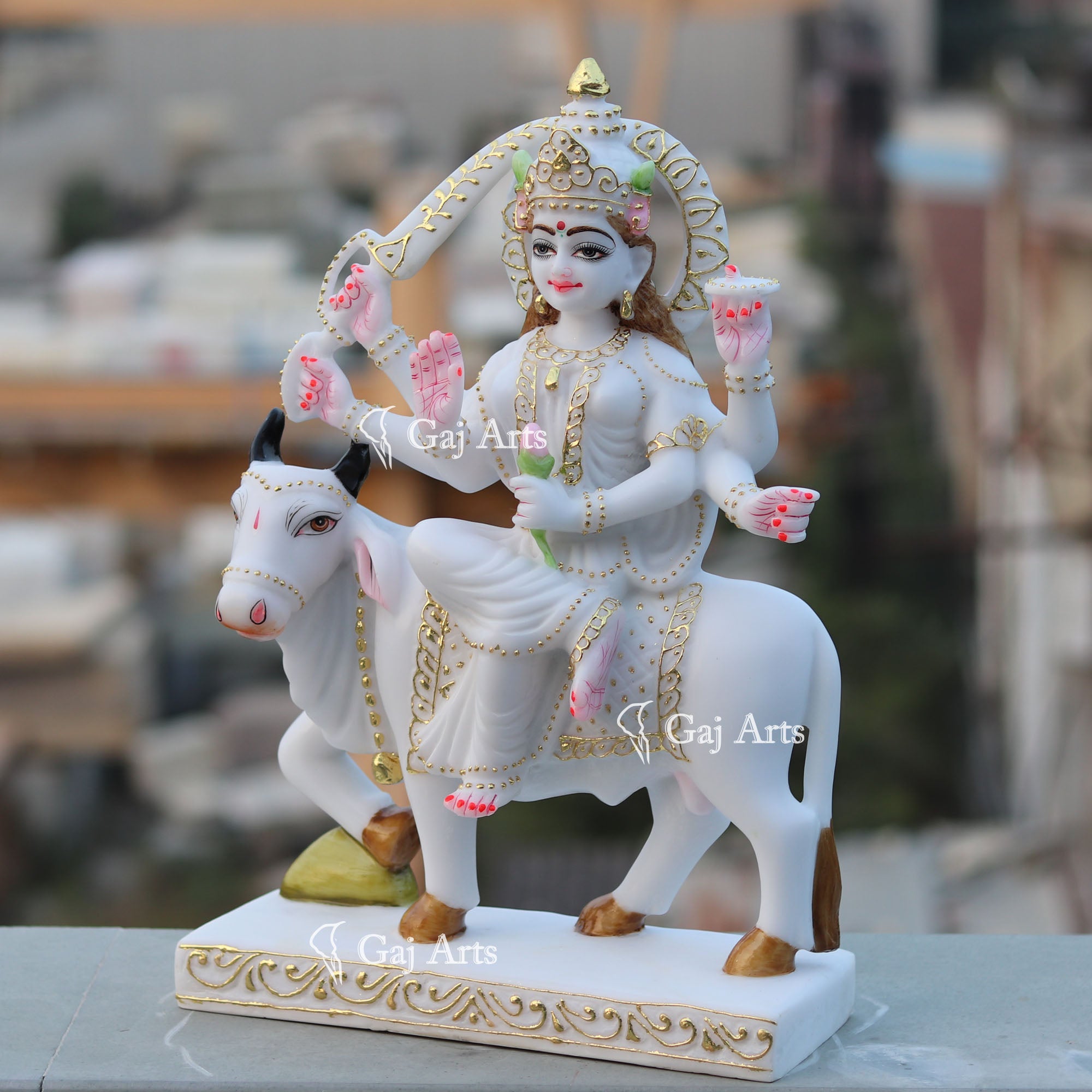 White Marble Umiya Maa Idol | 18 Inch