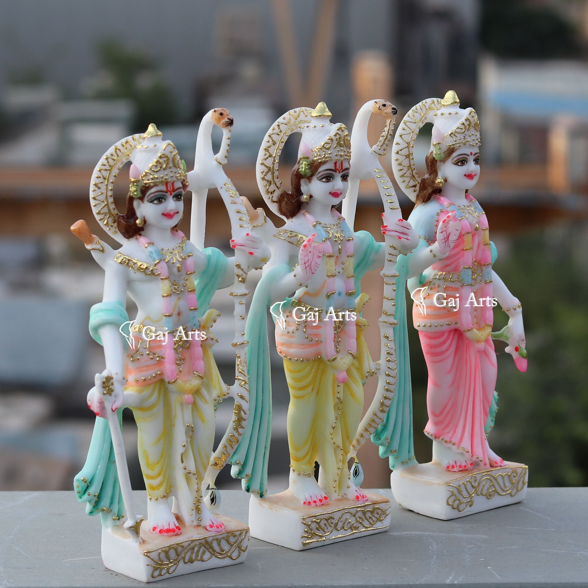 Ethiopia Marble Ram Jodi Idol | 12Inch