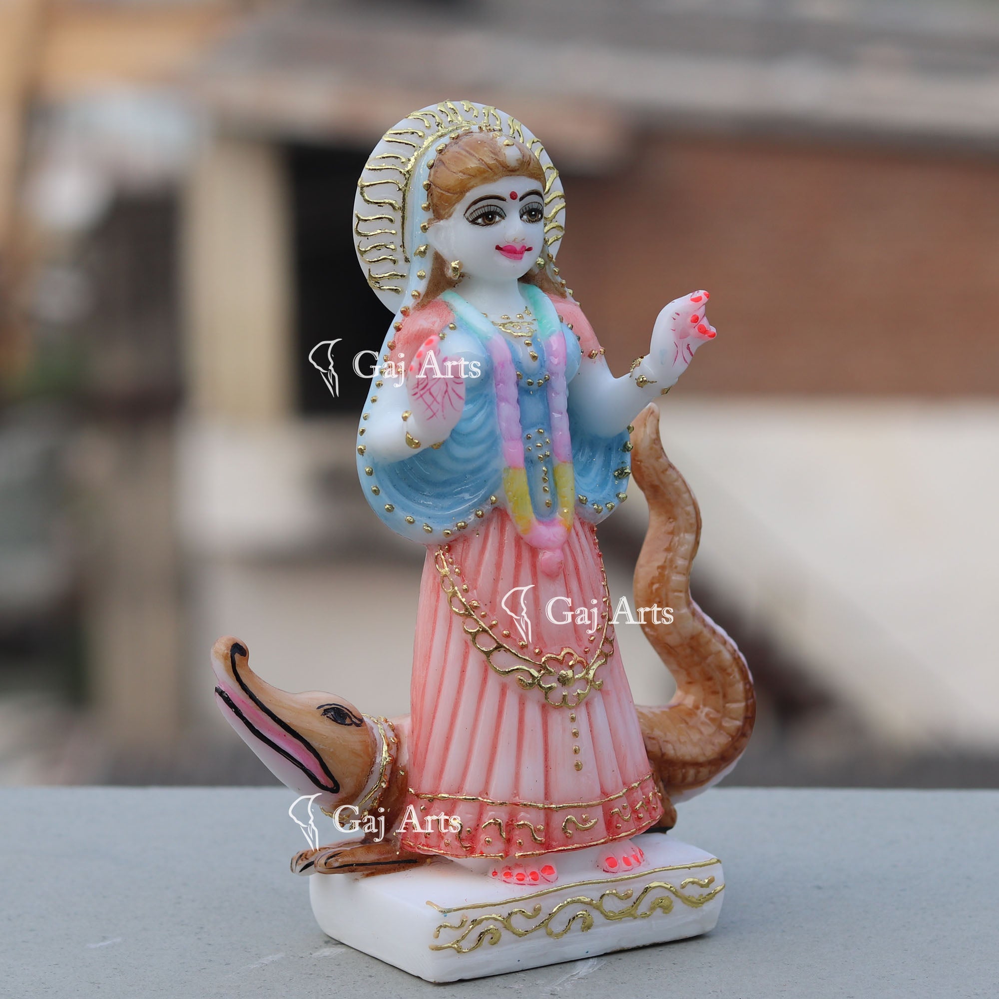 Marble Ethiopia Khodiyar Maa Idol | 7 Inch