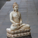 White Marble Buddha Statue | 24 Inch