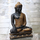 Black Marble Sitting Buddha Statue | 30 Inch