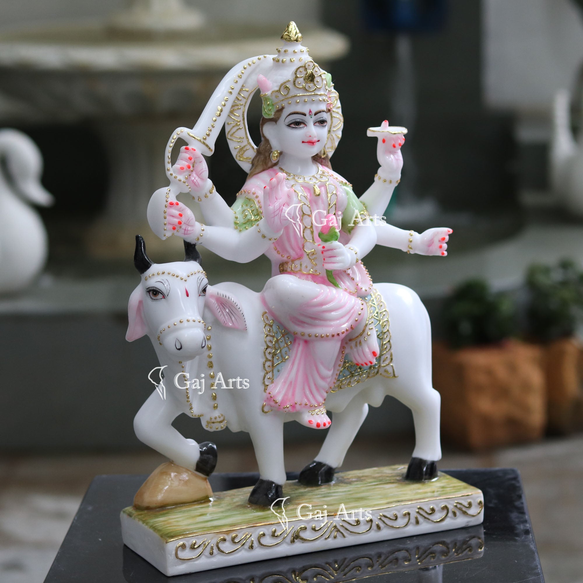 White Marble Umiya Maa Idol | 18 Inch