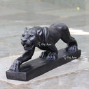 Black Marble Panther Sculpture | 24 Inch