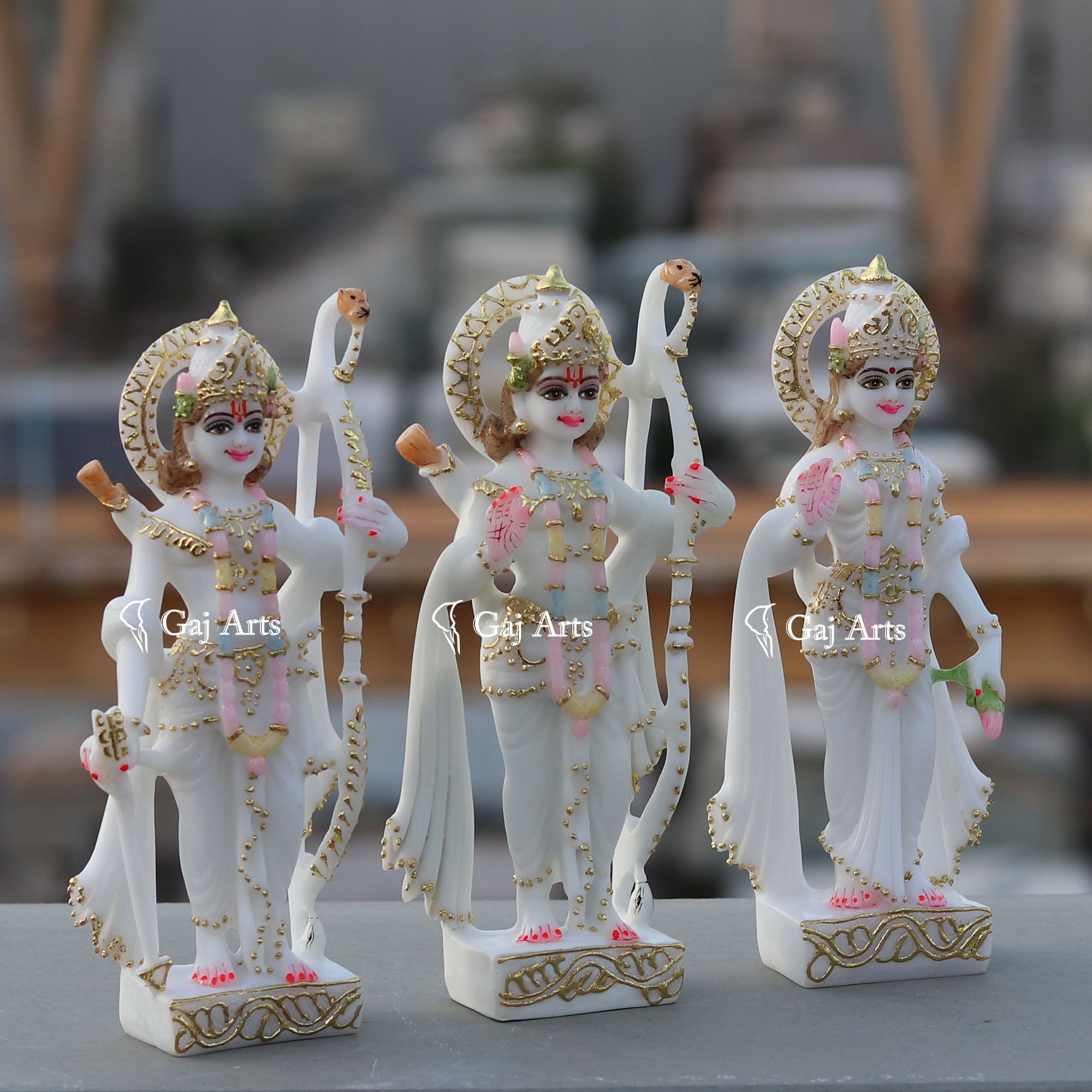 Ethiopia Marble Ram Jodi Idol | 9 Inch