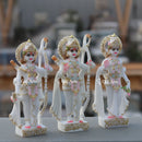 Ethiopia Marble Ram Jodi Idol | 9 Inch