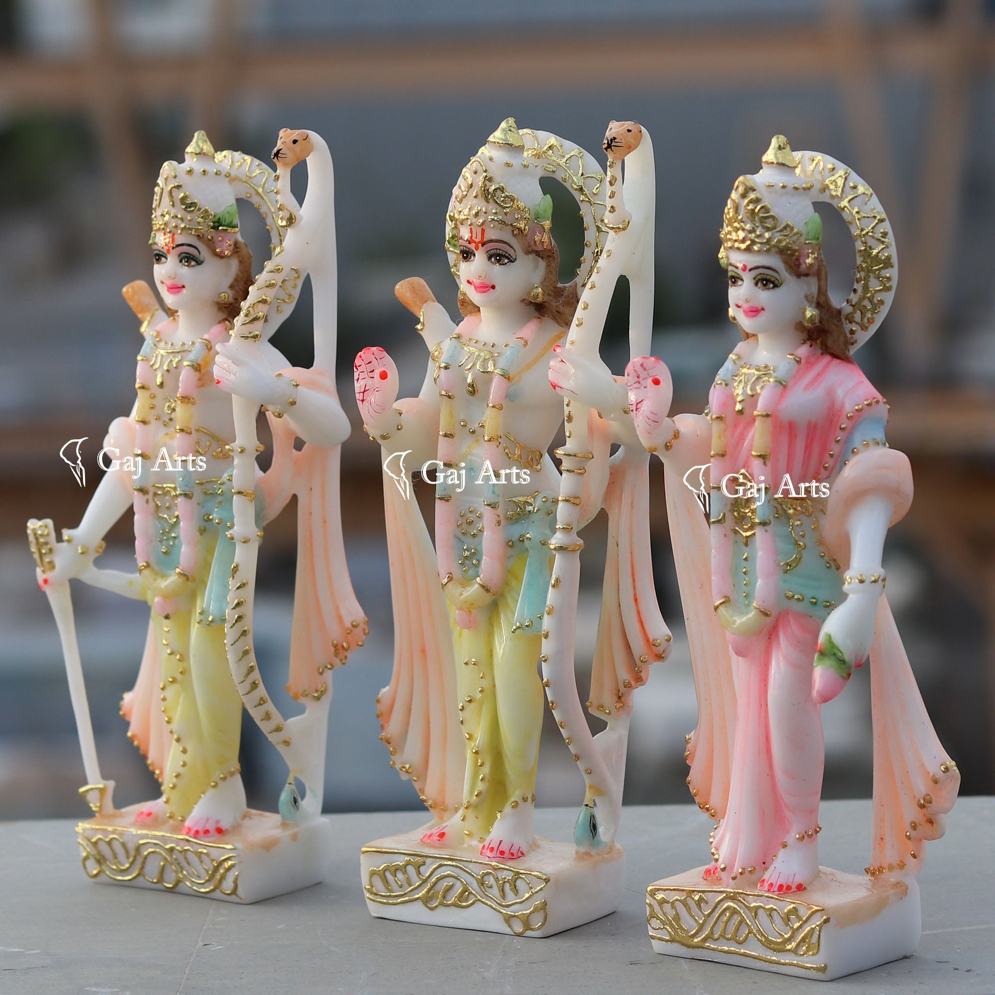 Ethiopia Marble Ram Jodi Idol | 9 Inch