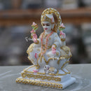White Marble Lakshmi Mata Statue | 7 Inch