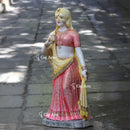 White Makrana Marble Bani Thani Statue | 36 Inch