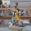 Super White Makrana Marble Radha Krishna Jugal Jodi Murti | 18 Inch