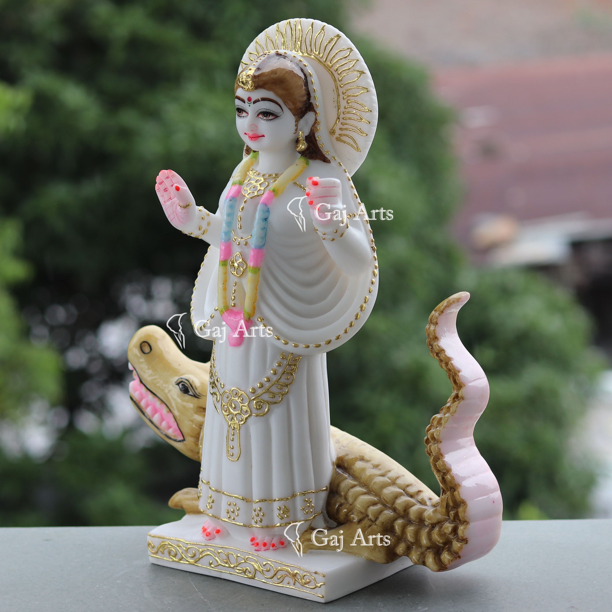 Marble Khodiyar Maa Idol | 15 Inch