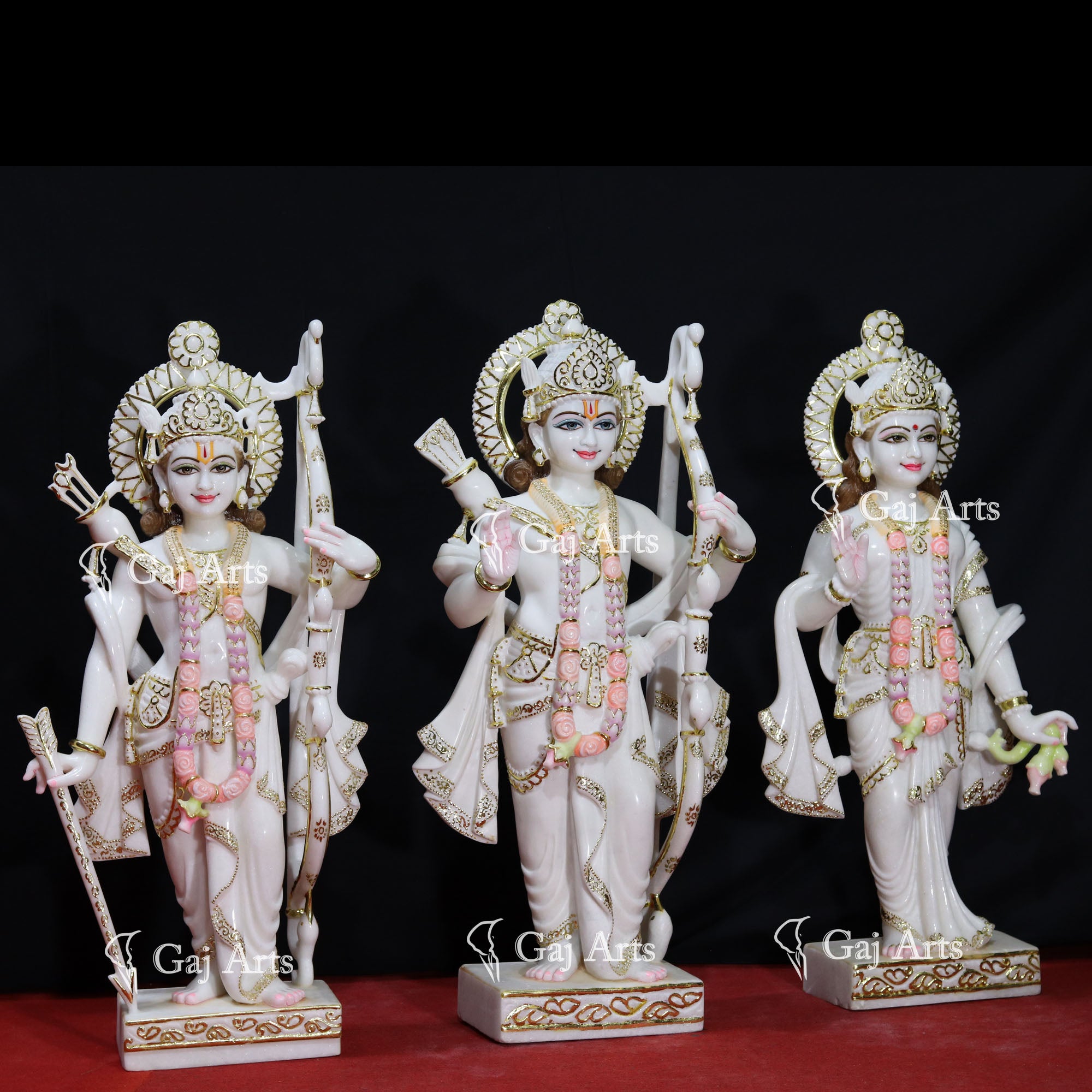 White Makrana Marble Ram Jodi Idol | 36 Inch