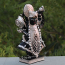 Black Marble Shreenath Ji Statue | 15 Inch